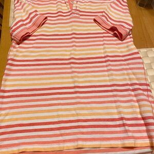 J Khaki pastel striped boys’ polo